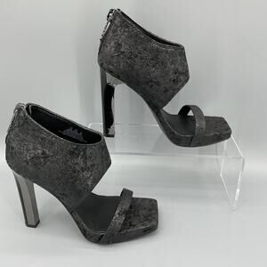 NEW DKNY Women’s Dava Ankle Cuff Platform Sandals Black Size 6M